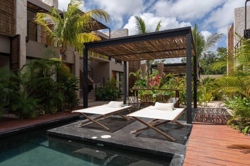Lujoso Departamento Boho-Chic Con Alberca Privada Apartment Tulum Exterior foto